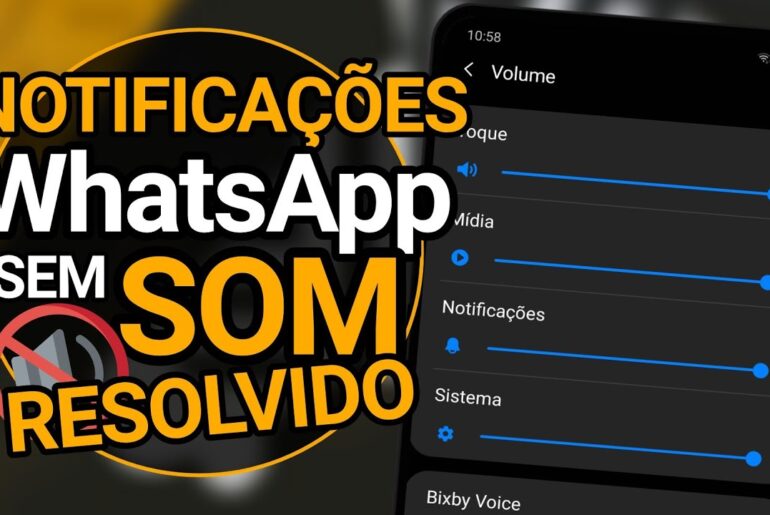 WhatsApp está sem som